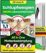anwerk® Schlupfwespen gegen Lebensmittelmotten 1 bis 25 Karten x 1 Lieferungen