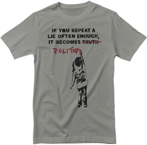 Banksy politics shirt - banksy,