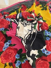 MOSCHINO SEIDENTUCH BUNT SEIDE‼️90er JAHRE/ RARITÄT /