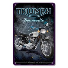 Blechschild Triumph Bonneville Motorrad Nostalgie Vintage Werbeschild TEL2246