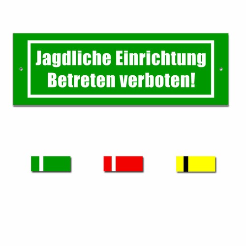 Jagdliche einrichtung schild - jagdliche,