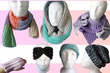 Handgefertigte Kleidung, Mütze, Stirnband, Loop-Schal, Kopftuch, Stulpen