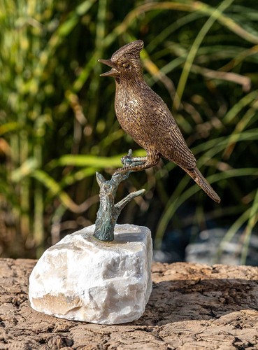 Bronze skulptur vogel auf - vogel,