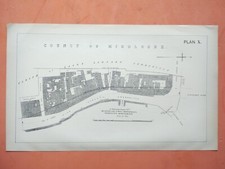 1898 Antike Karte von