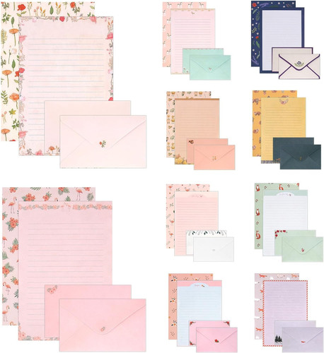 Briefpapier set mit - briefpapier,