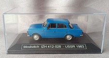 Modellauto 1:43 Moskwitsch IZH 412-028 blau in 1:43 USSR, DDR, OST in Vitrine