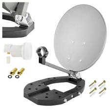 COMAG Satelliten SAT Spiegel + Single LNB Schüssel Antenne Camping Balkon Anlage