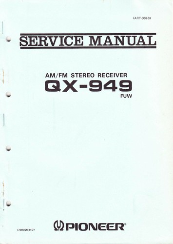Service manual für pioneer - manual,