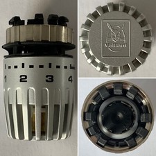 Vaillant 9610 VRHR W Thermostatkopf 40mm Gewindemaß Silber