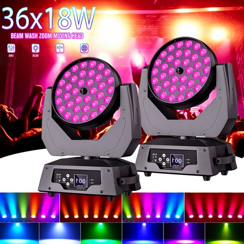 4stk 36x18w led - led, moving