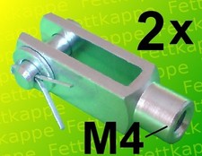 2 x Gabelkopf 4x16 M4 inkl