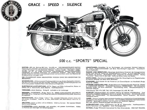 Rudge motorrad programm - rudge, motorrad-programm