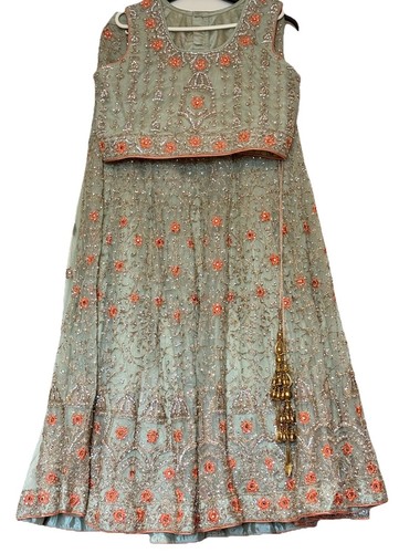 Lehenga choli vollgenäht - lehenga, /