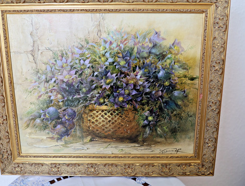 Blumenstillleben blauer - blumenstillleben,