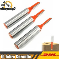 3PCS Gerade Fräser für Oberfräse 8mm Schaft Nutfräser Holzfräser 3mm 4mm 5mm