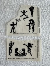 DDR Kult Typofix Haftdruckabreibfolie Rubbelbilder 4477 4506 Scherenschnitt Lust