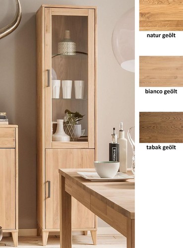 Vitrine 46x192x32cm eiche - 46x192x32cm,