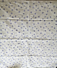 Kopfkissenbezug Paradekissen alt Blaudruck 80x80 Mille Fleur ca.1000 Blümchen