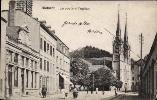 Diekirch luxemburg post - ak,