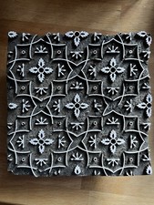 Antik Blaudruck Stempel Textildruck Stoffdruck Model Holz Druckstock Holzstempel