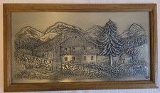 Zinn Bild Relief mit