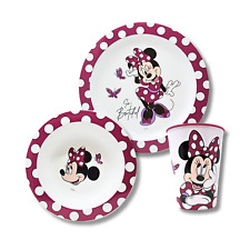 Minnie Mouse Kinder Geschirr Set  Baby Geschirr Frühstücksset Mädchen Esslernset