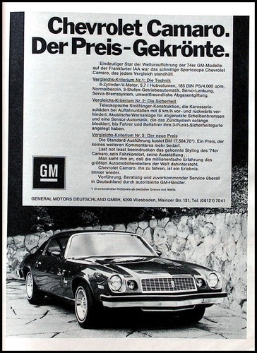 Chevrolet camaro originale - ,