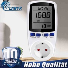 Energiekosten Stromverbrauch Leistungsmesser Wattmeter für Stromzähler Steckdose