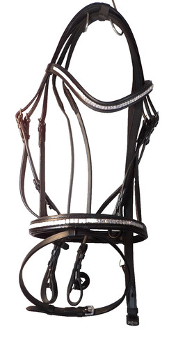 Trense schwarzes leder - schwarzes,
