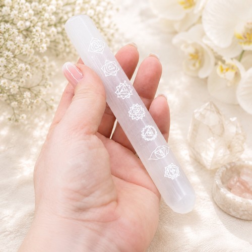 Selenit chakra stab - chakra, 15