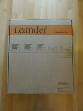 Leander Baby Bett white mit Erweiterung zum Junior Bett und Zubehör