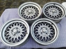 BBS Alufelgen BMW E21 3er 2X 6X15/2X7X15 MIT Original BBS Deckel Zum Aufarbeiten