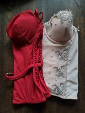 H&M, Corsage, Korsett, Bustier, NEU, rot, BH 80B, verstellbar, hautfarben