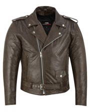 Motorrad Leder Jacke Herren