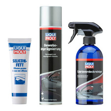 Cabrio Pflegeset LIQUI MOLY 1x Verdeckreiniger 1x Imprägnierung 1x Silicon-Fett