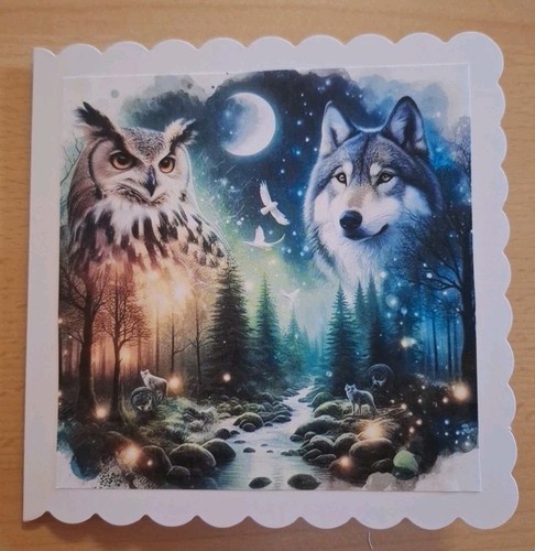 Grusskarte wolf - *gb*, °wolf