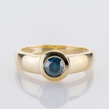 585 Yellow Gold 0.50ct Blue