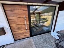 Aluminium Haustür mit Seitenteil