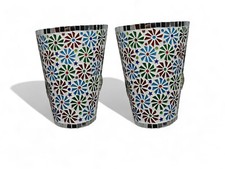 1 Paar Orientalisch Kolonial Mosaik Glas Wandlampe Mosaic Glass Wall lamp 24/12