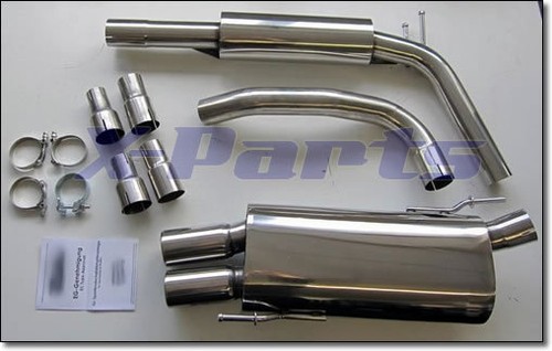 Edelstahl auspuff anlage - auspuff, ab