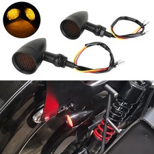 Schwarz Motorrad Bullet LED