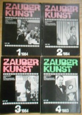 Zauberkunst Jahrgang 1984 1,2,3,4 Zeitschrift Magischer Zirkel DDR Zmeck