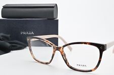 PRADA Brille VPR 15Z 53-16 07R-101 145 Glanz Caramel Havana Cat Eye Damen Small
