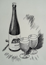 STER FLASCHENGLÄSER Honig Imkerei Imker A Coombes Druck um 1950