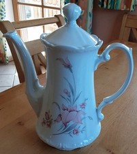 Kaffeekanne Mitterteich Bavaria Form 2000 Blumen Lilie rar sehr guter Zustand 