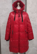 STREET ONE No Down WinterMANTEL Thermo-Stepp-MANTEL 46 lang KirschRot Kapuze TOP