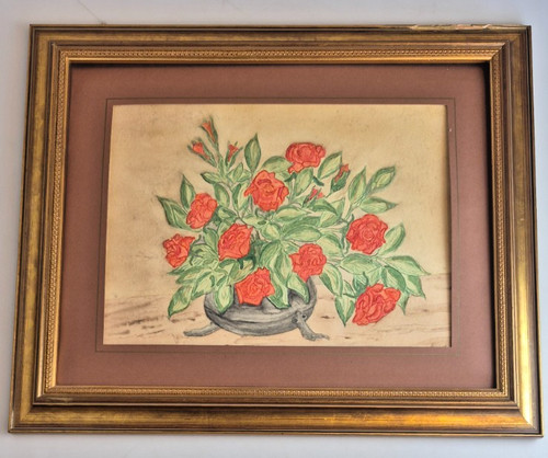 Vintage aquarell rosen - vintage,