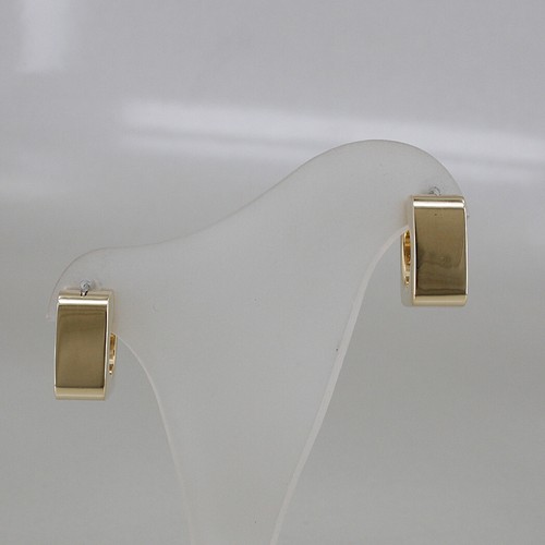 Eckige creolen 750 18k - eckige,