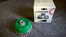 LESSMANN Edelstahl Topfbürste 100 mm Drahtbürste 0,5mm Industrieware