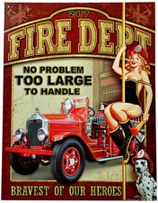 Schild USA Feuerwehr